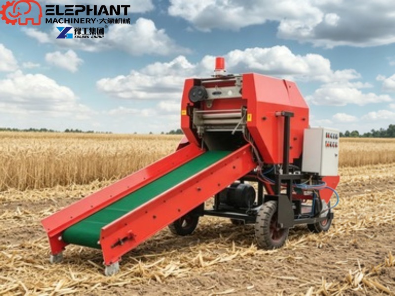 Farm Household Mini Round Hay  - Silage Baler Machine ulasan dan harga