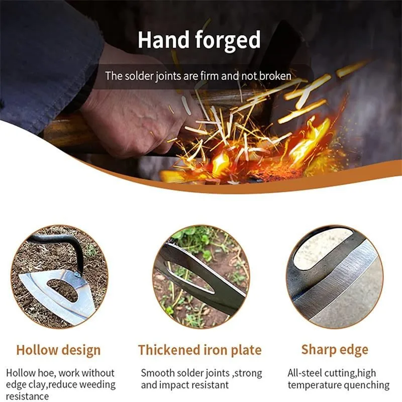 All-Steel Hardened Hollow Hoe  - Agriculture Farming Vegetables ulasan dan harga