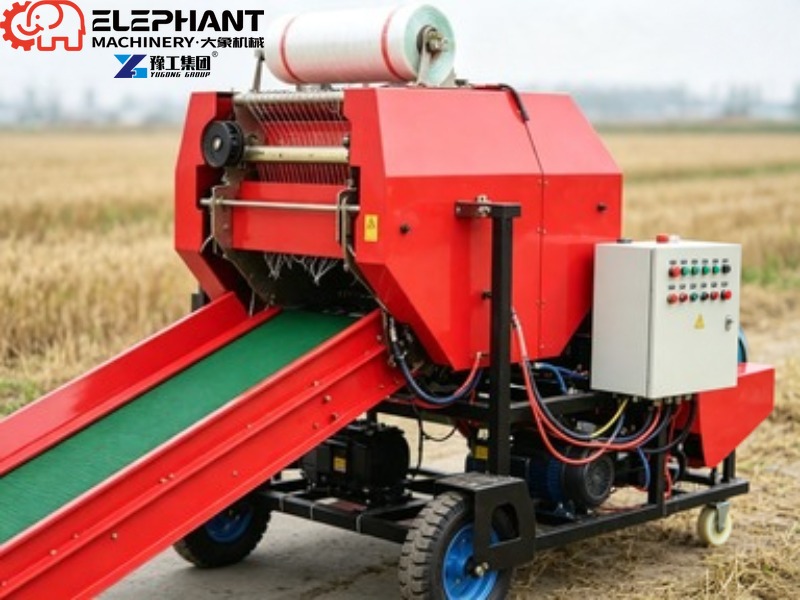 Mini Round Hay Baler Small Rol - Silage Baler Machine ulasan dan harga