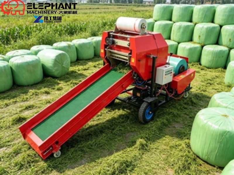 Mini Round Hay Baler Small Rol - Silage Baler Machine ulasan dan harga