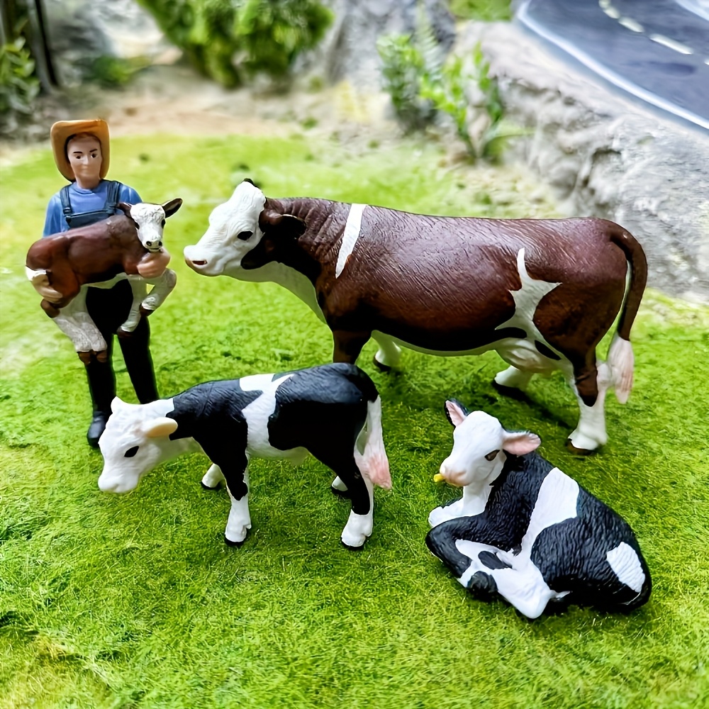 Farm Farmer And Cow Model Set  - Farming Agriculture Stocks ulasan dan harga